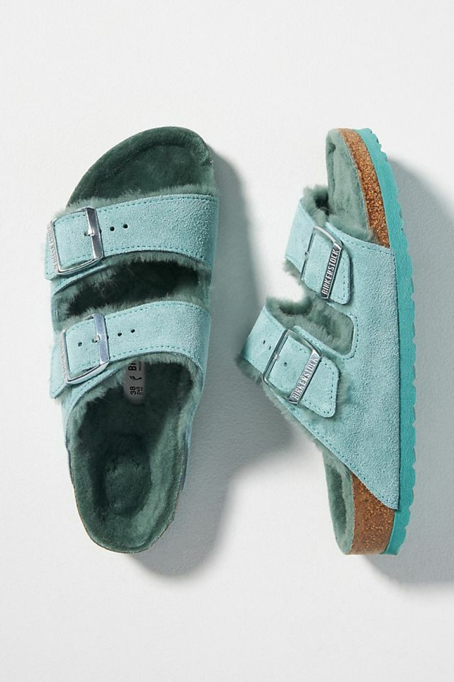 Getaway & Resort Wear * | Top 10 Birkenstock Arizona Shearling-Lined Sandals Light Purple