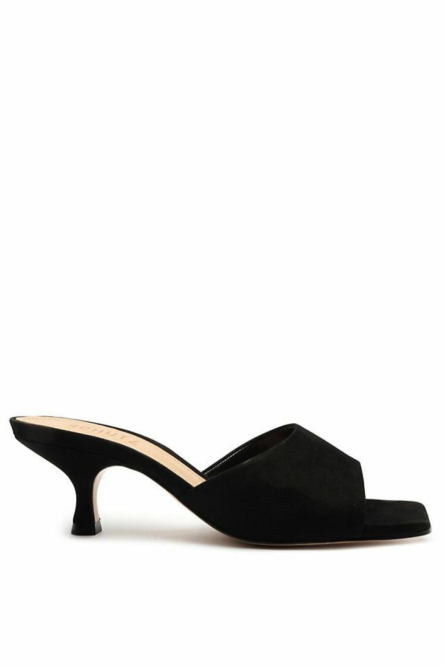 Getaway & Resort Wear * | Budget Schutz Dethalia Leather Sandals Black