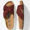 Getaway & Resort Wear * | Promo Birkenstock Siena Suede Soft Footbed Sandals Chocolate