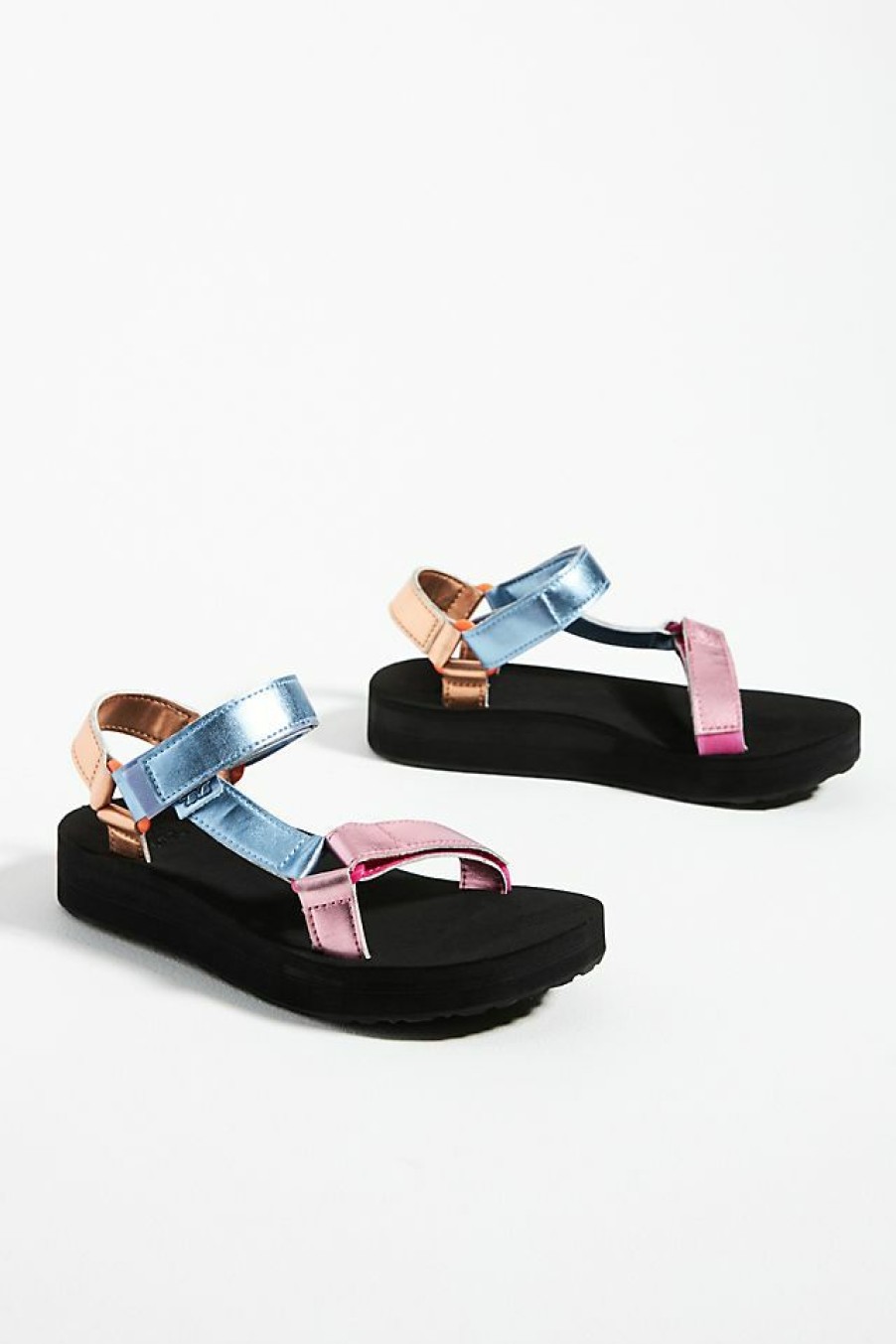 Getaway & Resort Wear * | Promo Teva Midform Universal Sandals Pink Combo