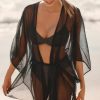 Getaway & Resort Wear * | Brand New Good American Goddess Robe Black