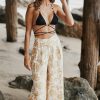 Getaway & Resort Wear * | Wholesale Monica Hansen Beachwear Girl On Fire Bikini Top Black