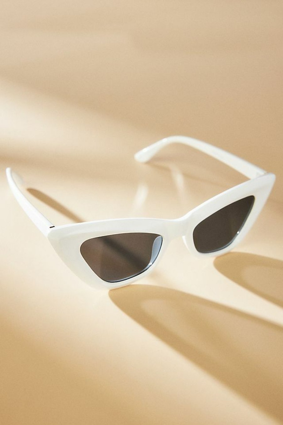 Getaway & Resort Wear * | Best Deal By Anthropologie Cat-Eye Sunglasses White