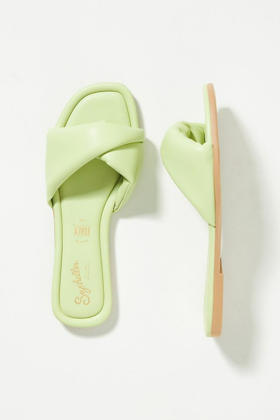 Getaway & Resort Wear * | Discount Seychelles Breath Of Fresh Air Puffy Sandals Moss