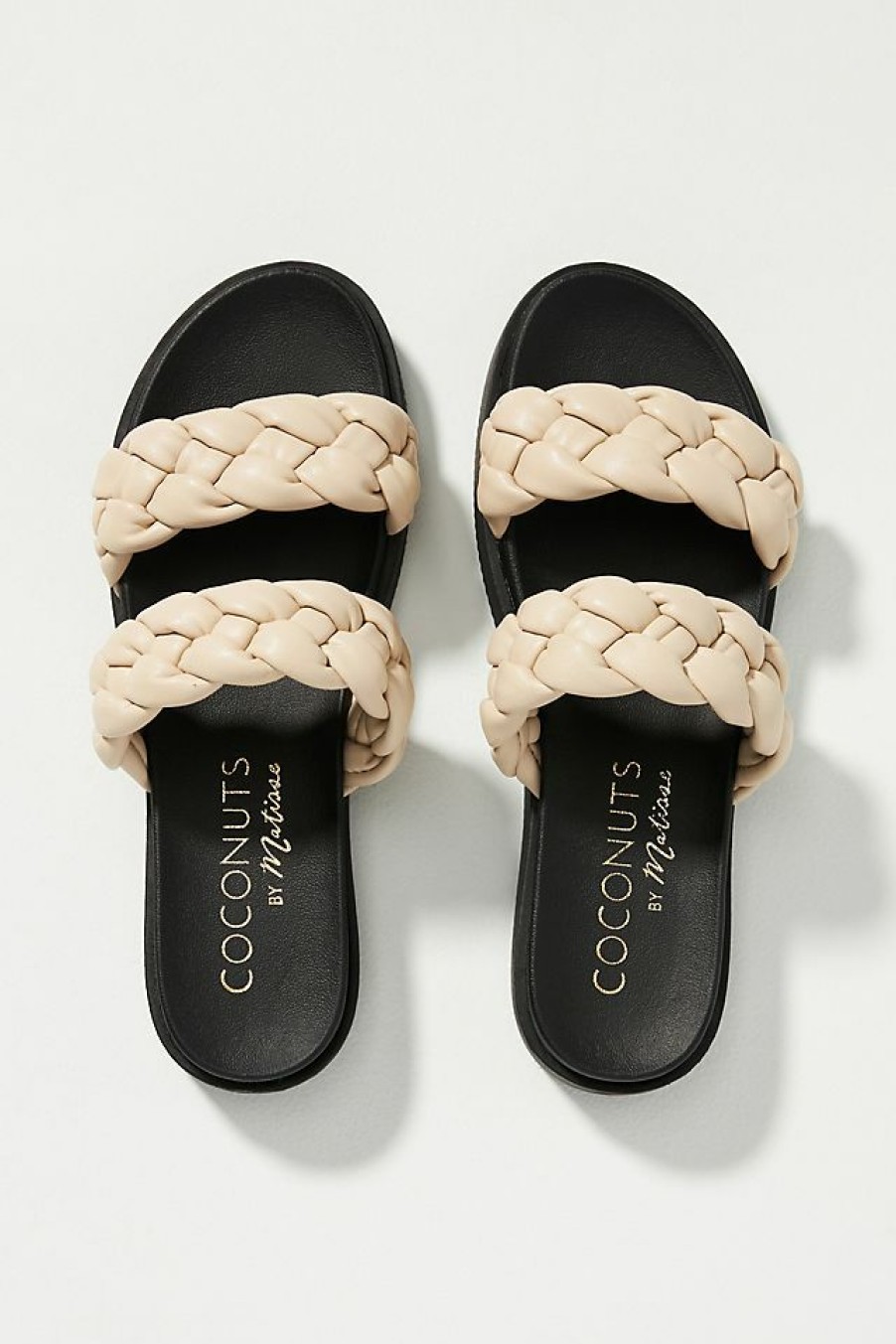 Getaway & Resort Wear * | Best Deal Coconuts By Matisse Maisy Braided Slide Sandals Ivory