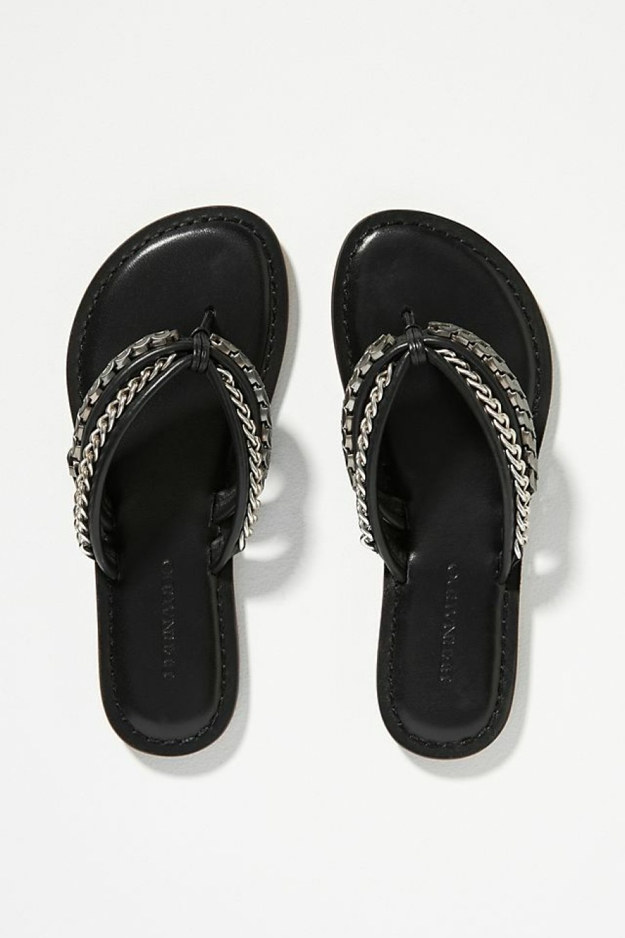 Getaway & Resort Wear * | Outlet Bernardo Miami Chain Sandals Black