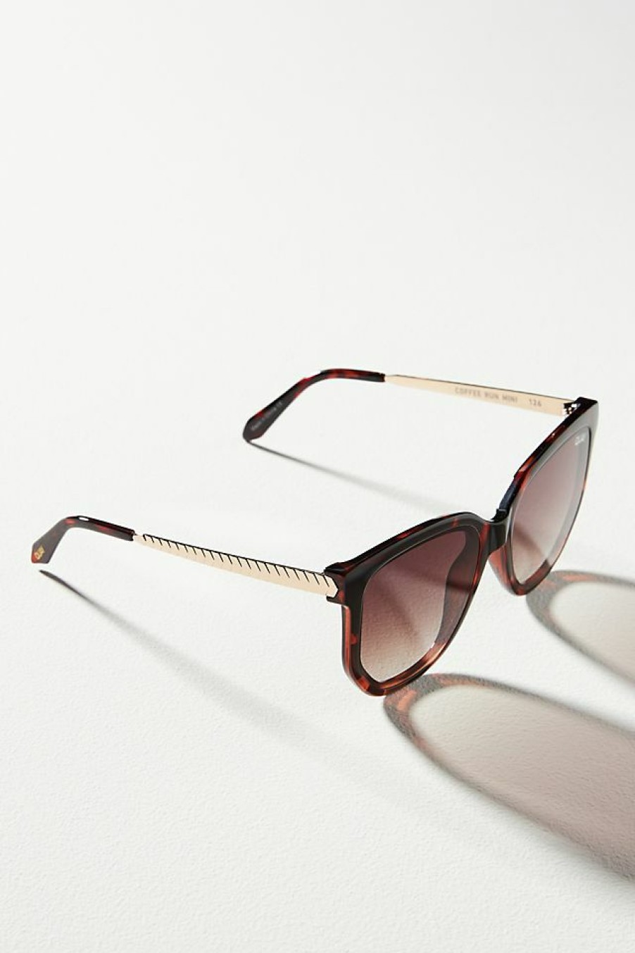 Getaway & Resort Wear * | Best Sale Quay Coffee Run Mini Sunglasses Brown