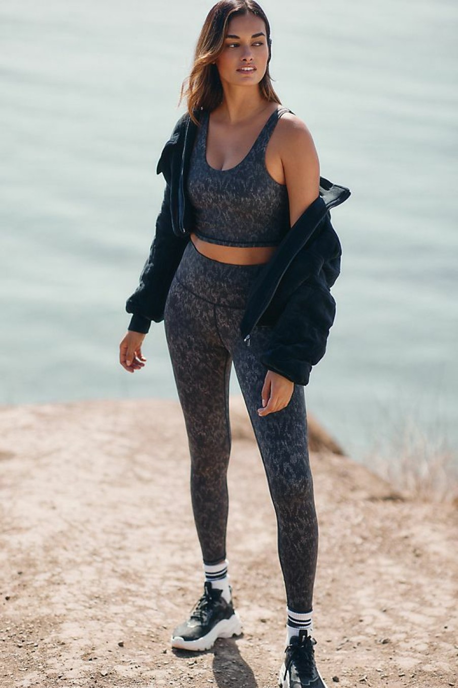 Activewear * | Budget Varley Let'S Go High-Rise Leggings Dark Grey