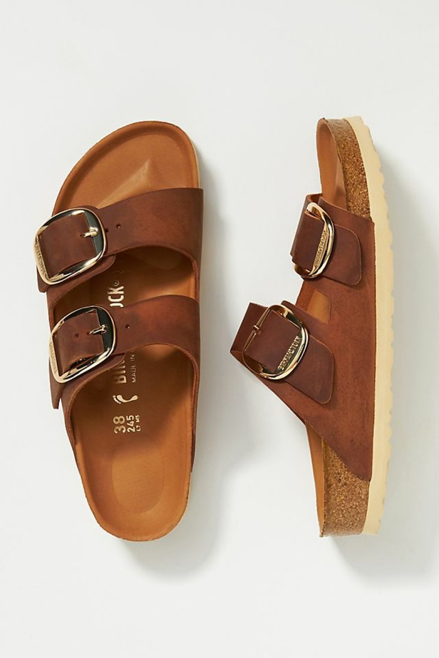 Getaway & Resort Wear * | Brand New Birkenstock Arizona Big Buckle Sandals Black