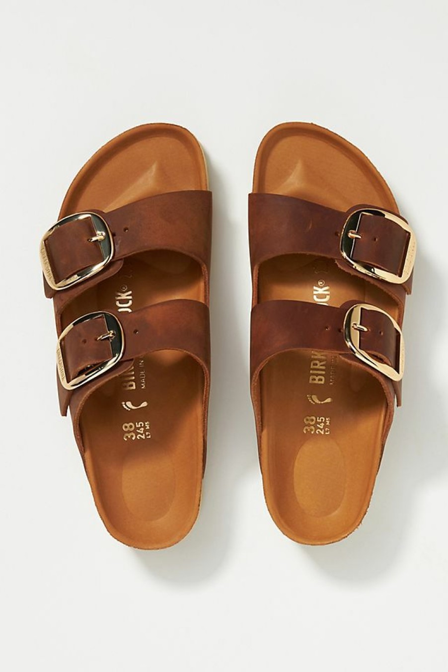 Getaway & Resort Wear * | Brand New Birkenstock Arizona Big Buckle Sandals Black