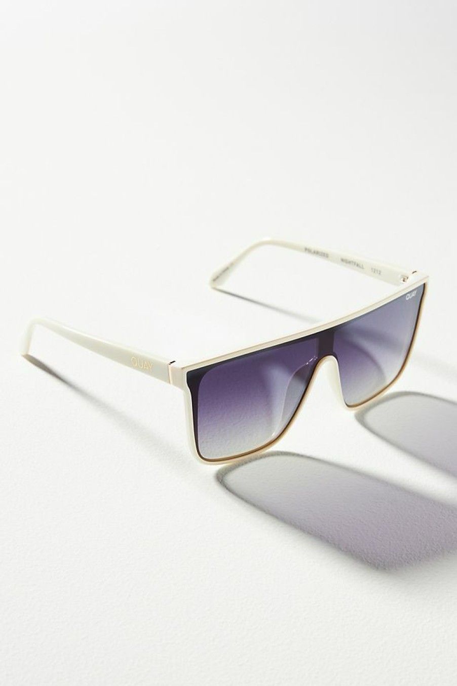 Getaway & Resort Wear * | Flash Sale Quay Nightfall Sunglasses White