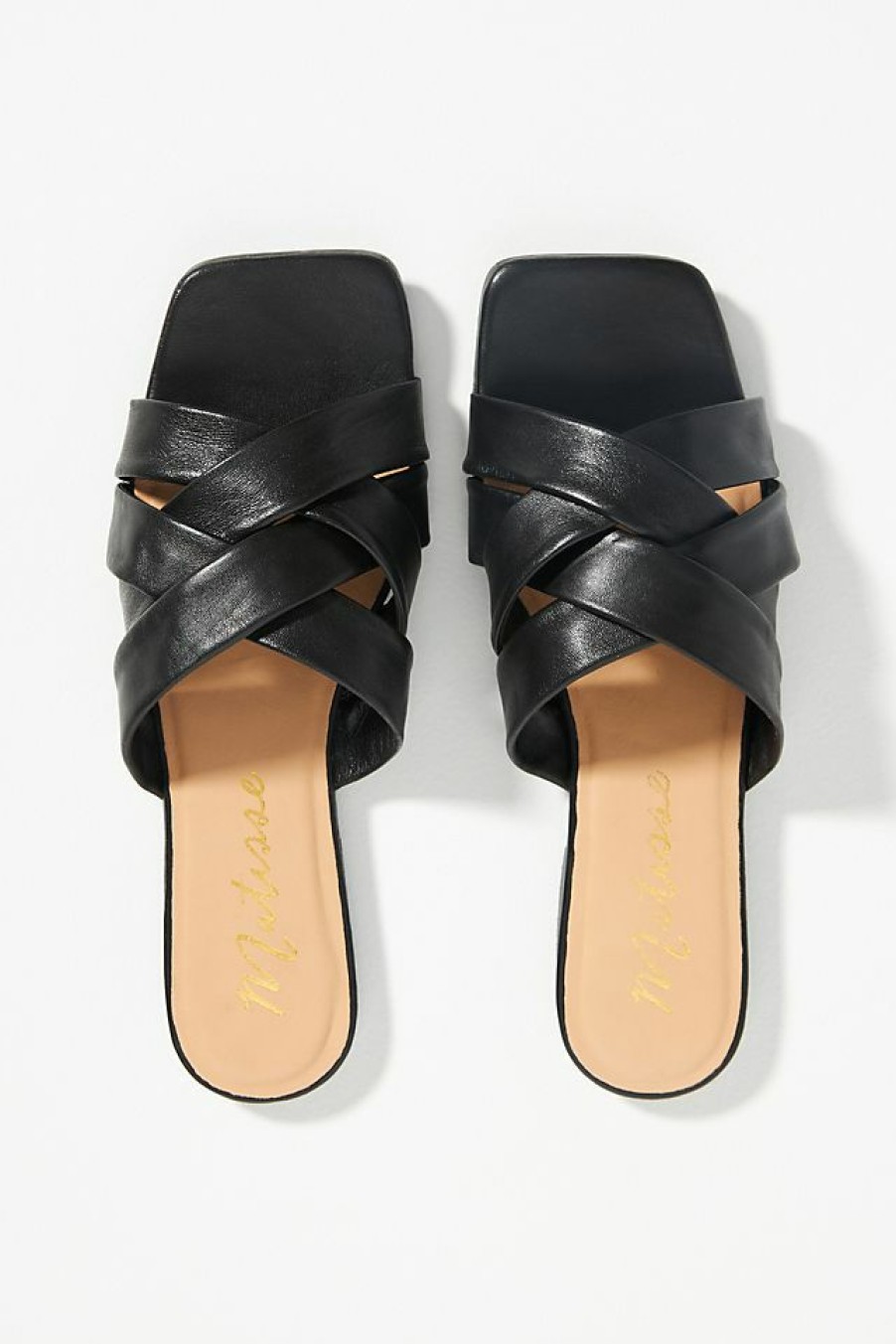 Getaway & Resort Wear * | Wholesale Matisse Pressure Slide Sandals Black