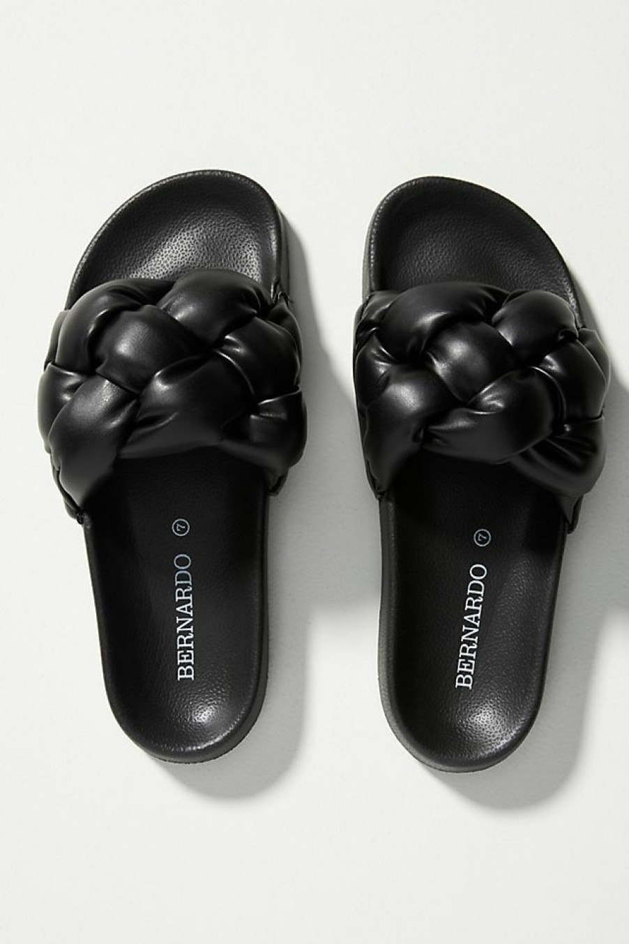 Getaway & Resort Wear * | Brand New Bernardo Rylee Puffy Slides Black