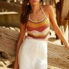 Getaway & Resort Wear * | Hot Sale By Anthropologie Crochet Mini Dress White