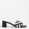 Getaway & Resort Wear * | Cheapest Matisse Gigi Heels Black & White