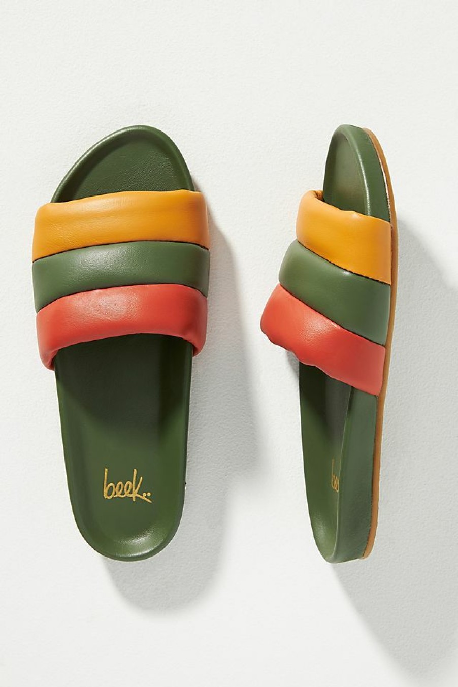 Getaway & Resort Wear * | Best Pirce Beek Martin Sandals Green