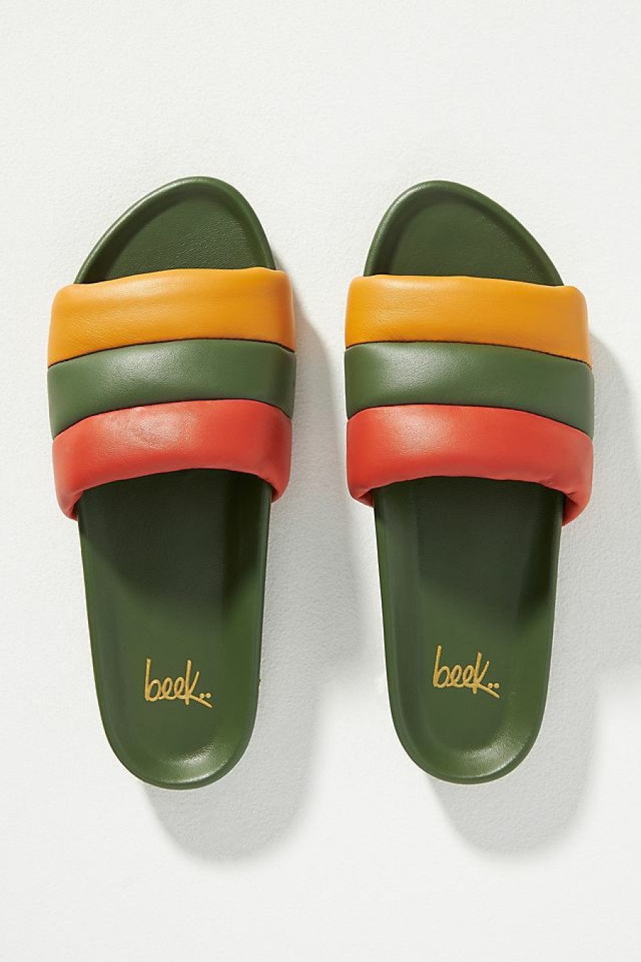 Getaway & Resort Wear * | Best Pirce Beek Martin Sandals Green