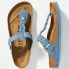 Getaway & Resort Wear * | Hot Sale Birkenstock Gizeh Braided Sandals Light Blue