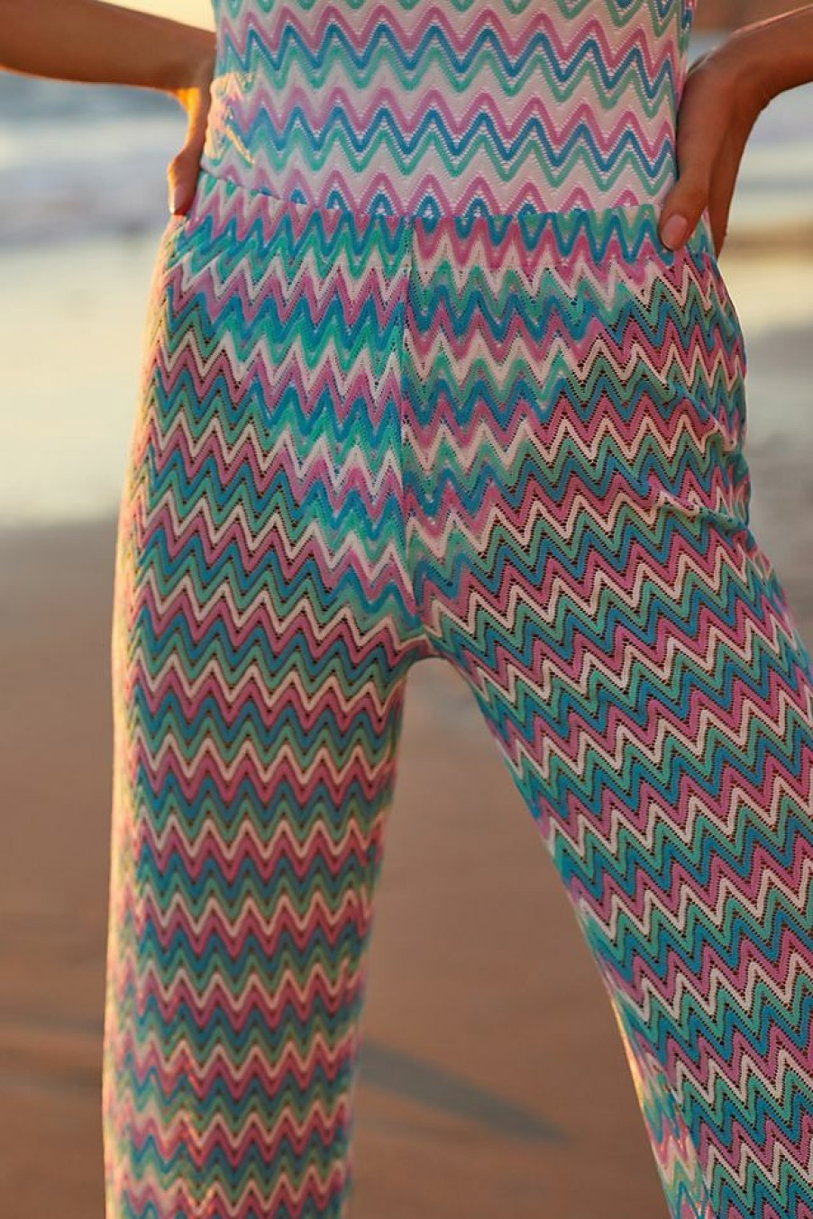 Getaway & Resort Wear * | Best Pirce Lspace Kari Pants Hawaiian Blue