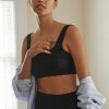 Intimates & Lingerie * | Buy Anthropologie Malin Seamless Scalloped Bralette Black Onyx