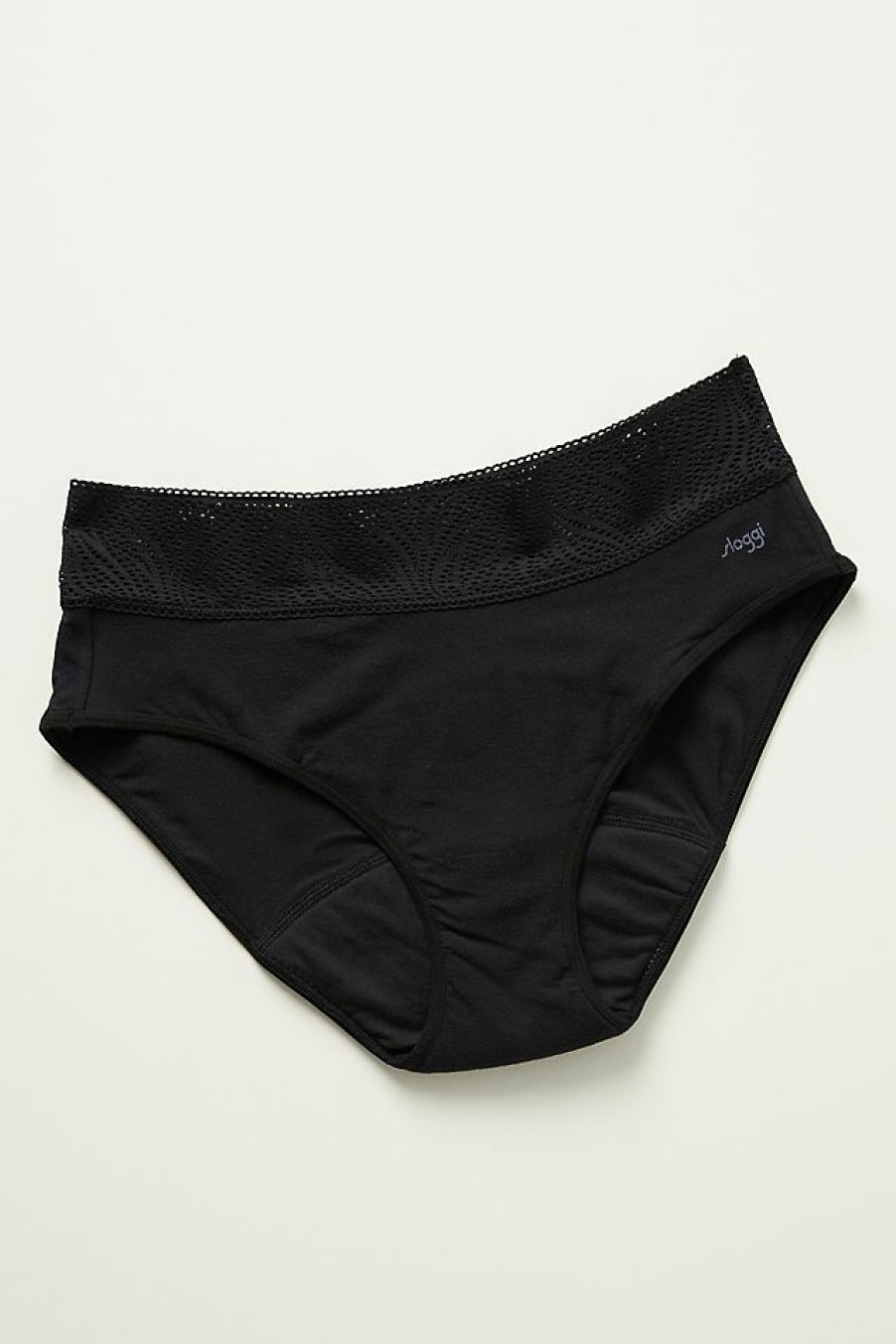 Intimates & Lingerie * | Brand New Sloggi Period Pants Hipster Briefs Black