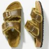 Getaway & Resort Wear * | Best Sale Birkenstock Arizona Big Buckle Shearling Sandals Navy