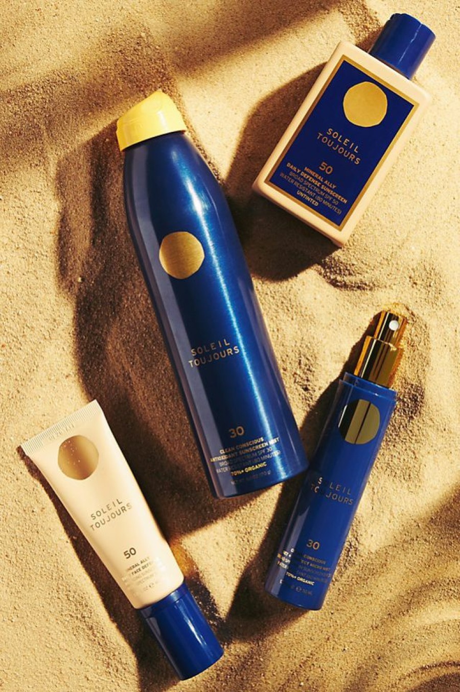 Getaway & Resort Wear * | Top 10 Soleil Toujours Spf 30 Antioxidant Sunscreen Spray Navy