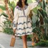 Getaway & Resort Wear * | Coupon Roller Rabbit Naema Dress Ivory