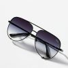 Getaway & Resort Wear * | Cheap Quay High Key Aviator Sunglasses Black