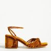 Getaway & Resort Wear * | Outlet Loeffler Randall Renee Knot Heeled Sandals Cedar