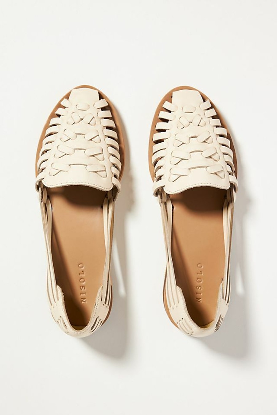 Getaway & Resort Wear * | Budget Nisolo Woven Leather Sandals Ivory