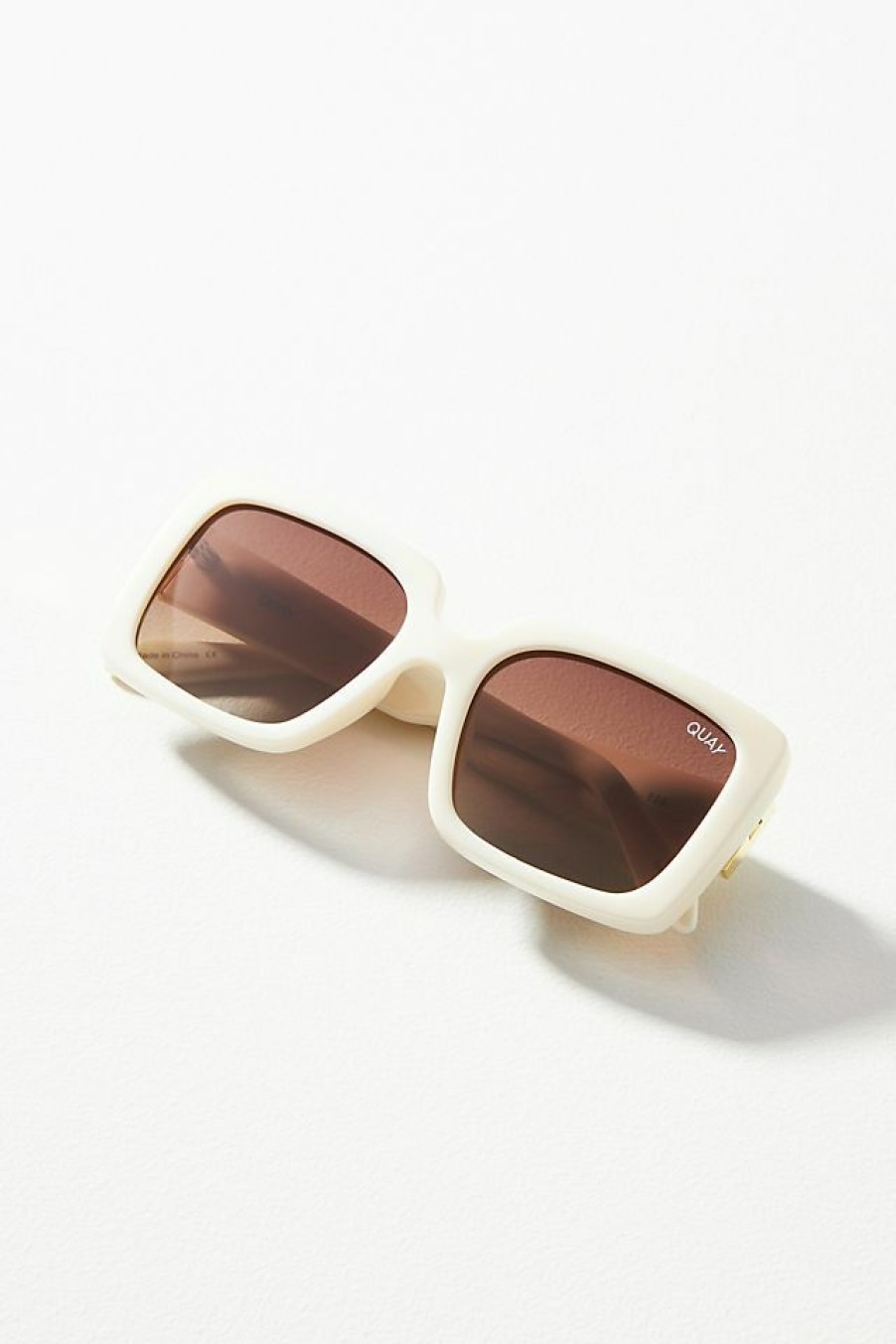 Getaway & Resort Wear * | Outlet Quay Total Vibe Sunglasses White