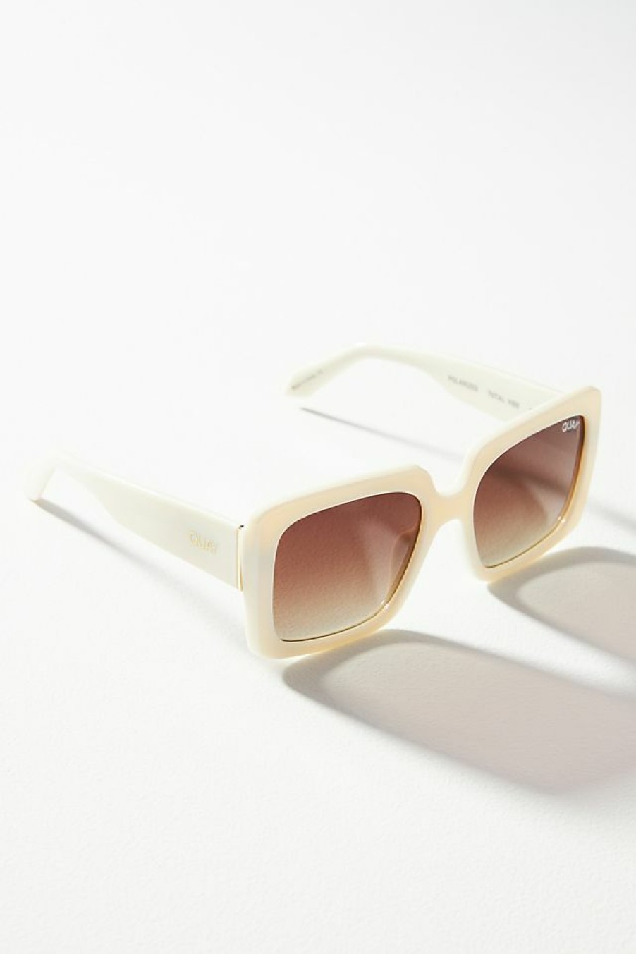 Getaway & Resort Wear * | Outlet Quay Total Vibe Sunglasses White