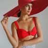 Getaway & Resort Wear * | Deals Beach Riot Sophia Bikini Top Holiday Red