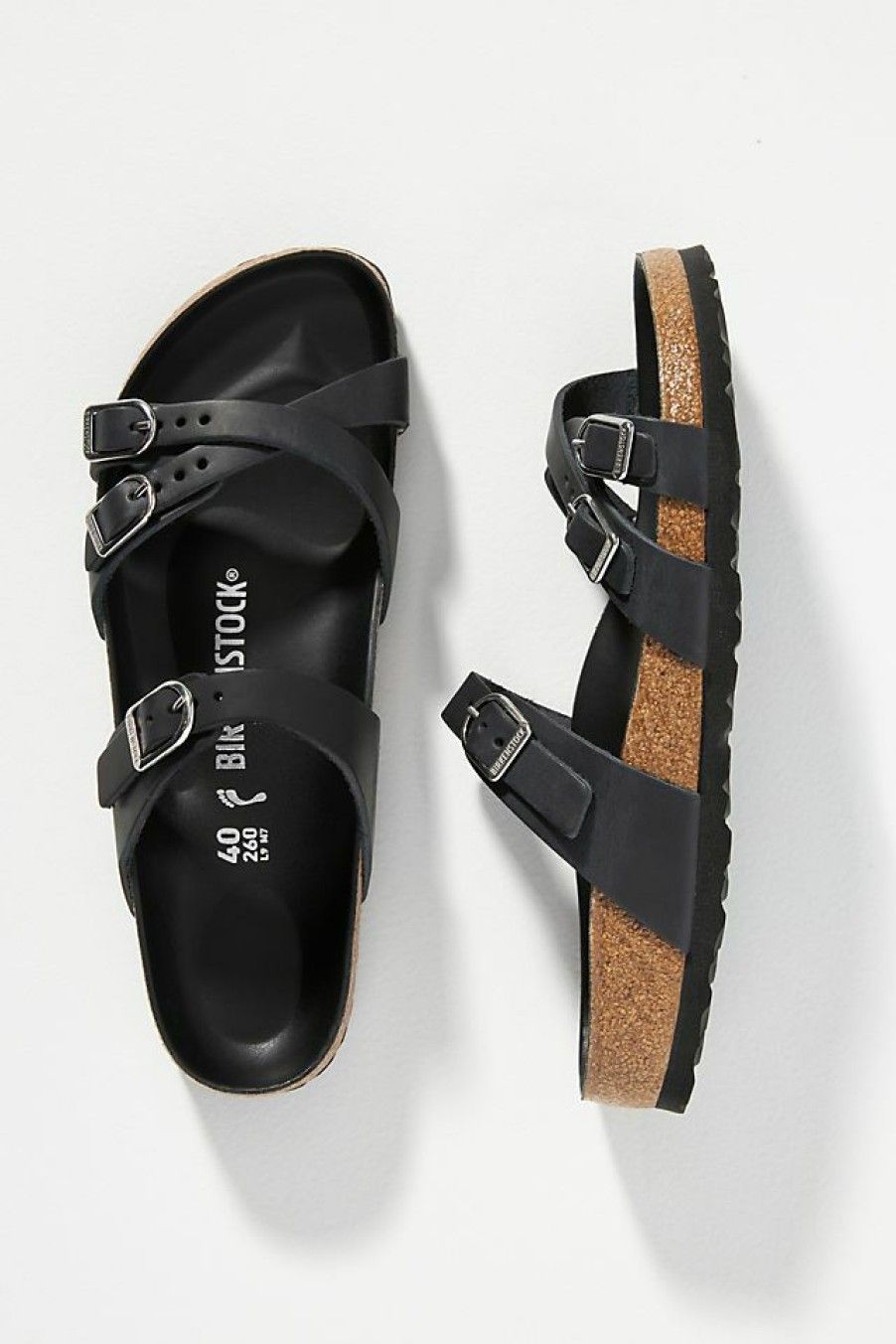 Getaway & Resort Wear * | Flash Sale Birkenstock Franca Hex Sandals Black