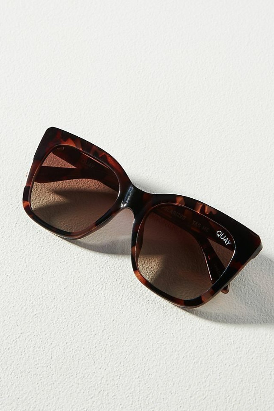 Getaway & Resort Wear * | Cheapest Quay Tag Me Sunglasses Brown