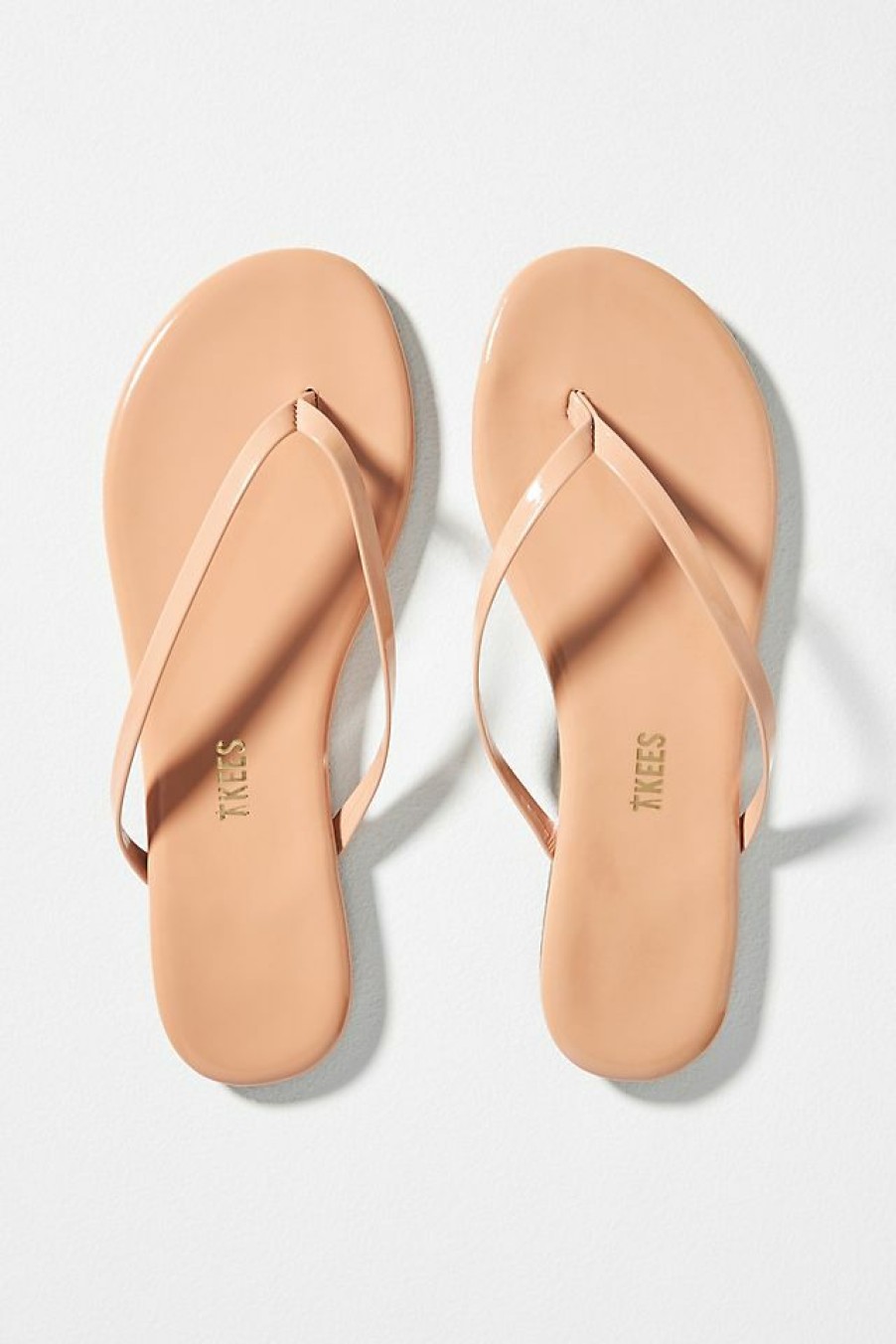 Getaway & Resort Wear * | Cheapest Tkees Foundations Glossy Sandals Peach