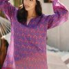 Getaway & Resort Wear * | Promo Roller Rabbit Kurta Tunic Pink Combo