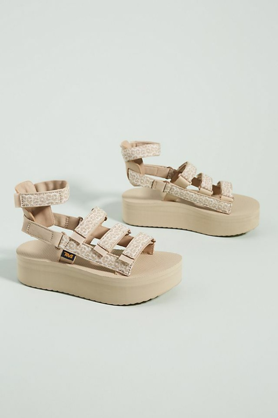 Getaway & Resort Wear * | Deals Teva Mevia Platform Sandals Neutral