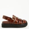 Getaway & Resort Wear * | Cheap Loeffler Randall Judd Sandals Brown