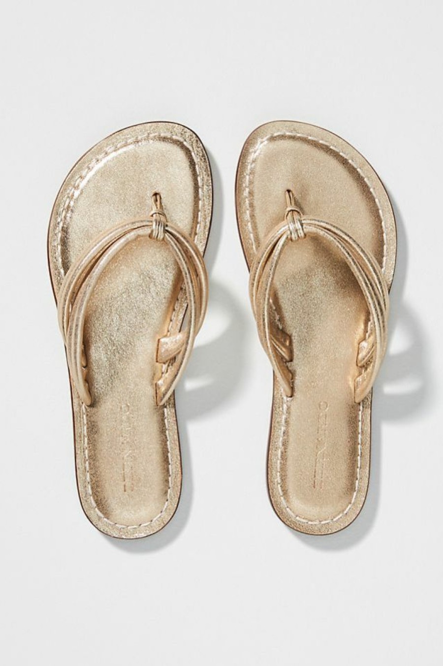 Getaway & Resort Wear * | Best Deal Bernardo Miami Sandals Gold