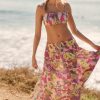 Getaway & Resort Wear * | Deals By Anthropologie Tiered Skirt Pink