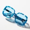 Getaway & Resort Wear * | Cheap Anna Sui Square Sunglasses Turquoise