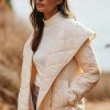 Activewear * | Coupon Varley Foster Quilt Jacket Ivory