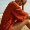 Getaway & Resort Wear * | Best Sale By Anthropologie Fauxchet Robe Copper