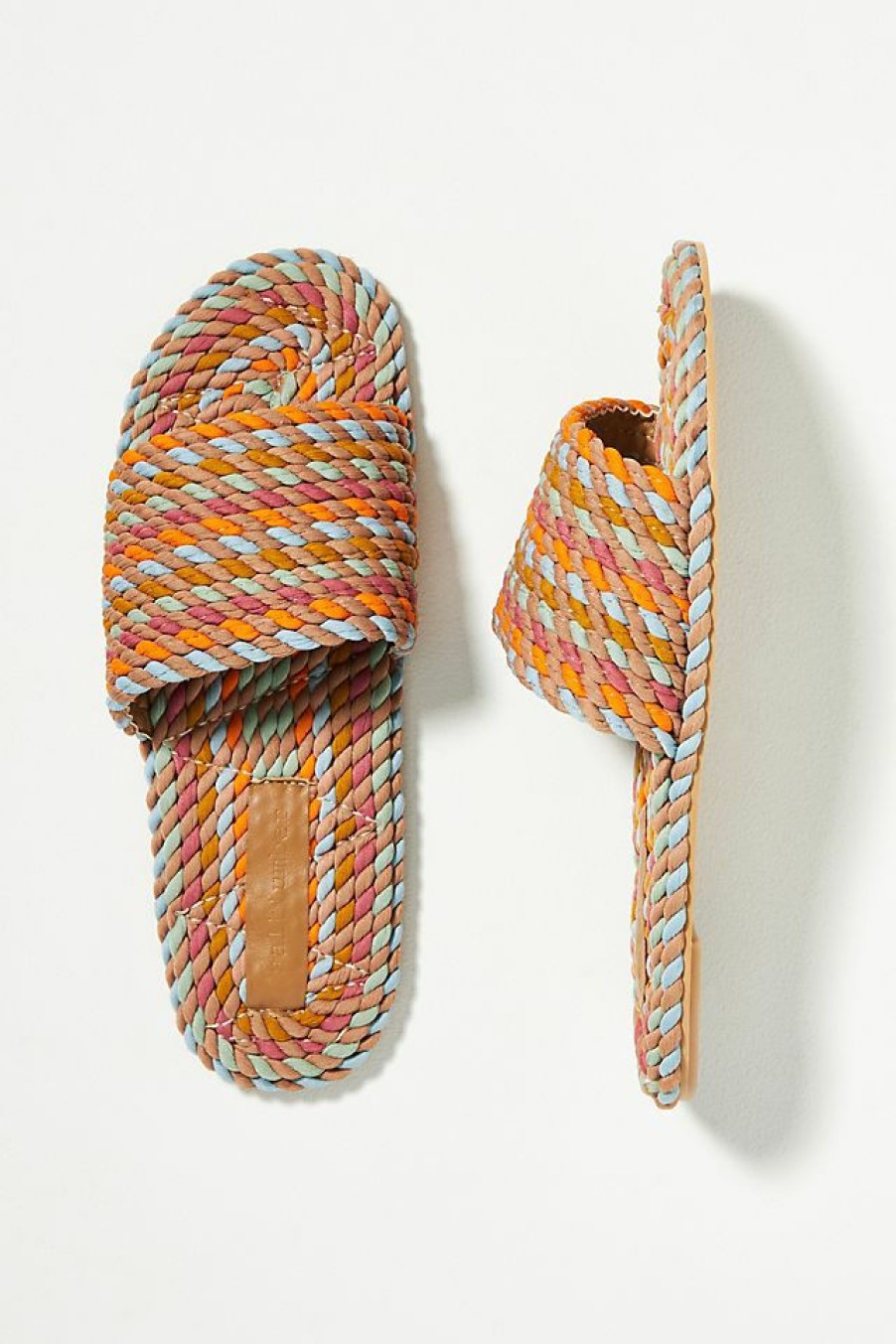 Getaway & Resort Wear * | Cheap Salt + Umber Sunny Slide Sandals Orange