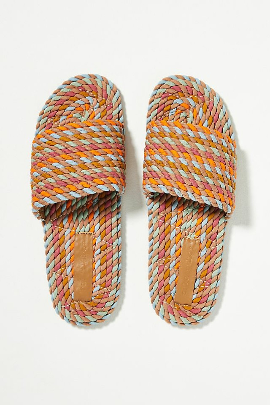 Getaway & Resort Wear * | Cheap Salt + Umber Sunny Slide Sandals Orange