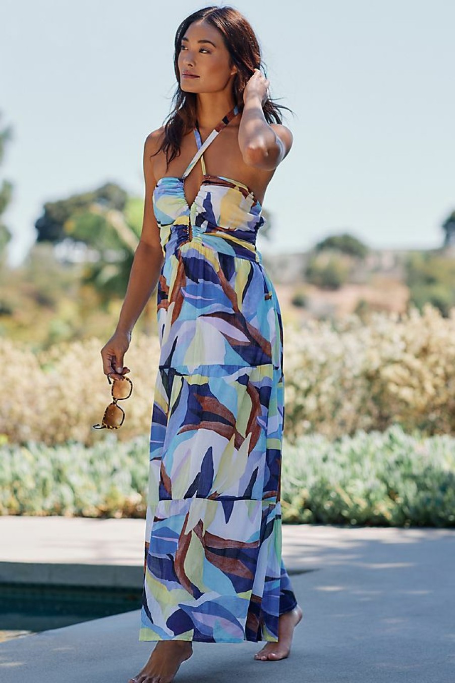 Getaway & Resort Wear * | Best Deal Seafolly Tropfest Midi Dress Novelty