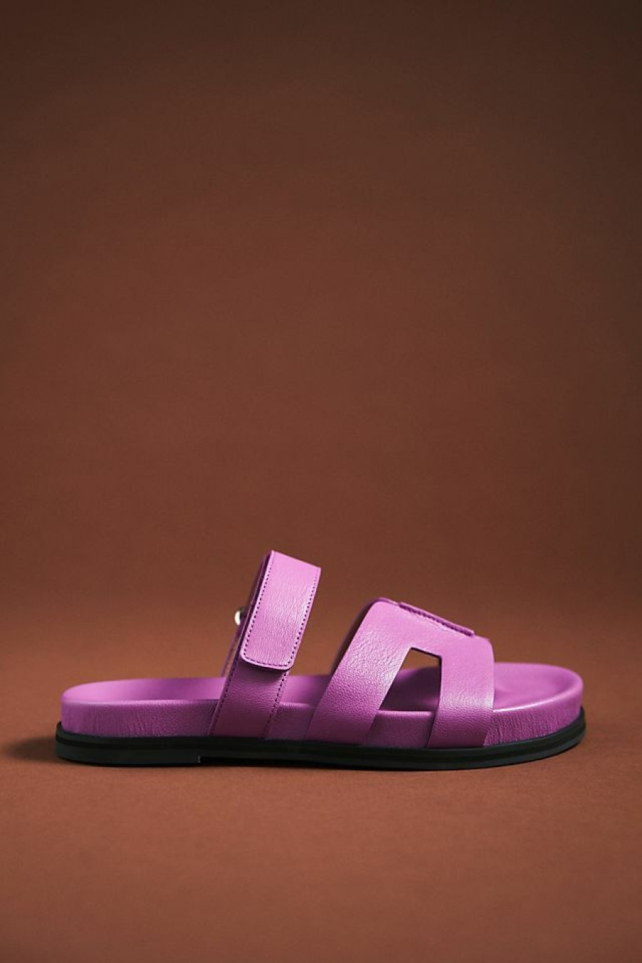 Getaway & Resort Wear * | Cheap Bibi Lou Cut-Out Slide Sandals Purple