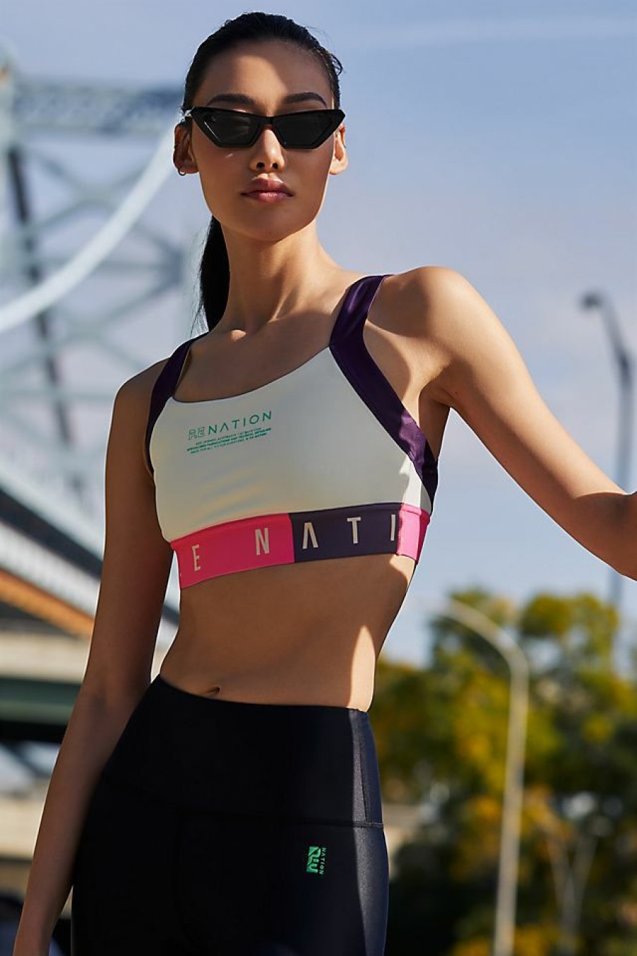 Intimates & Lingerie * | Hot Sale Pe Nation Motion Sports Bra Ivory